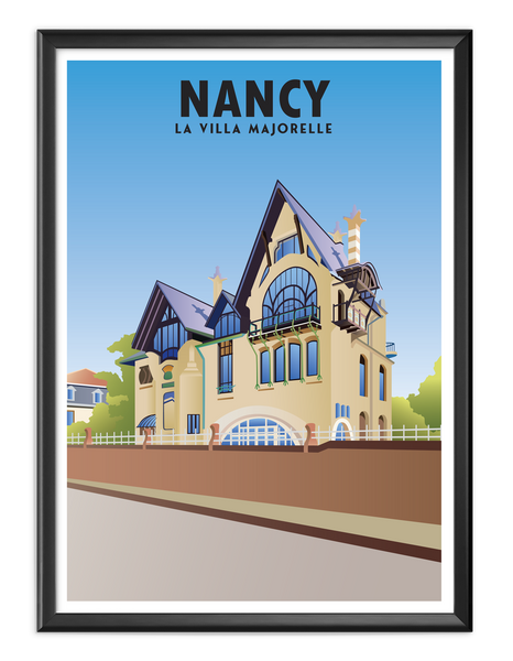 Affiche villa Majorelle - Nancy