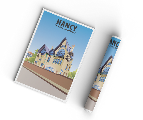 Affiche villa Majorelle - Nancy