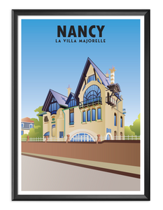 Affiche villa Majorelle - Nancy